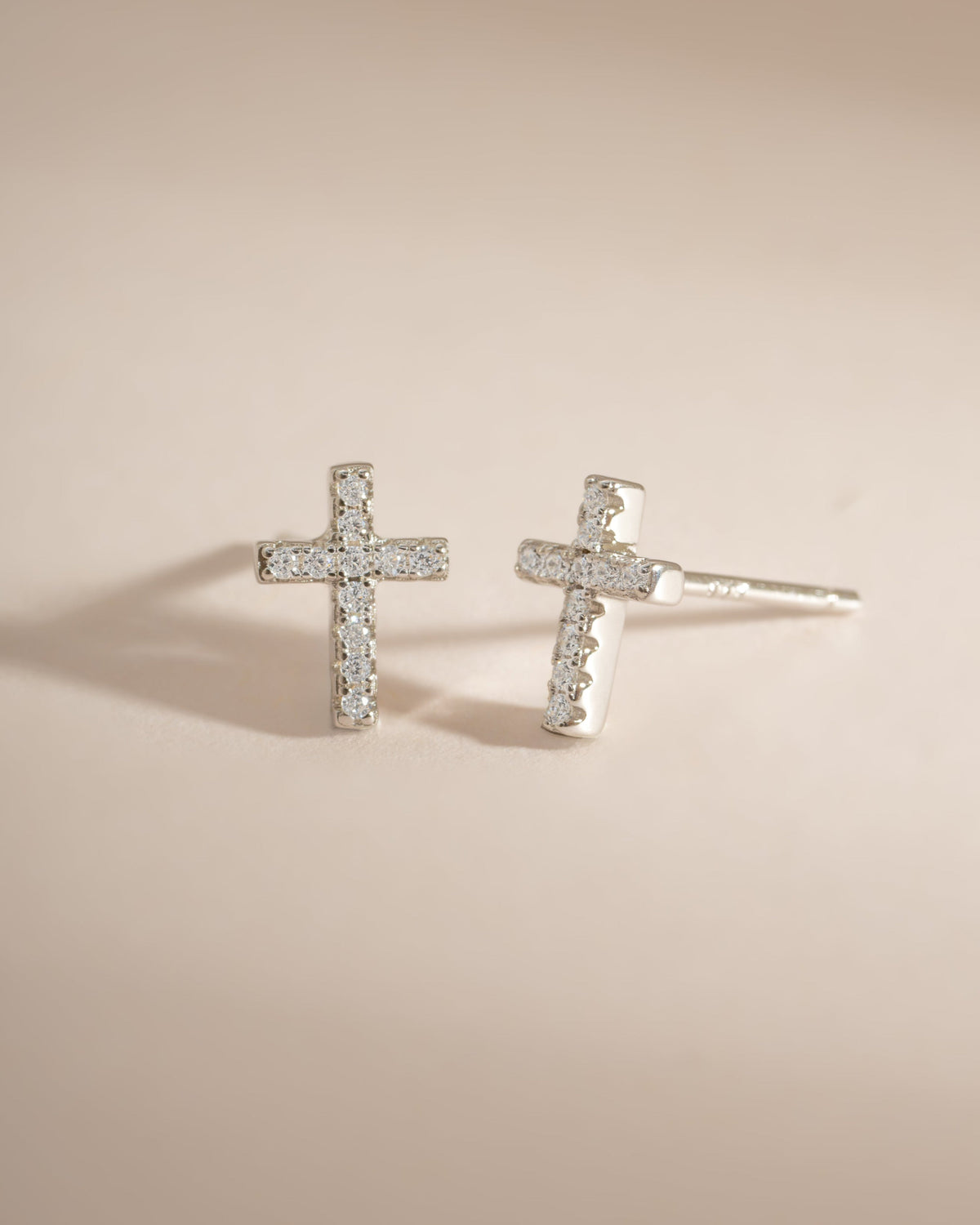 Tiny Cross Studs