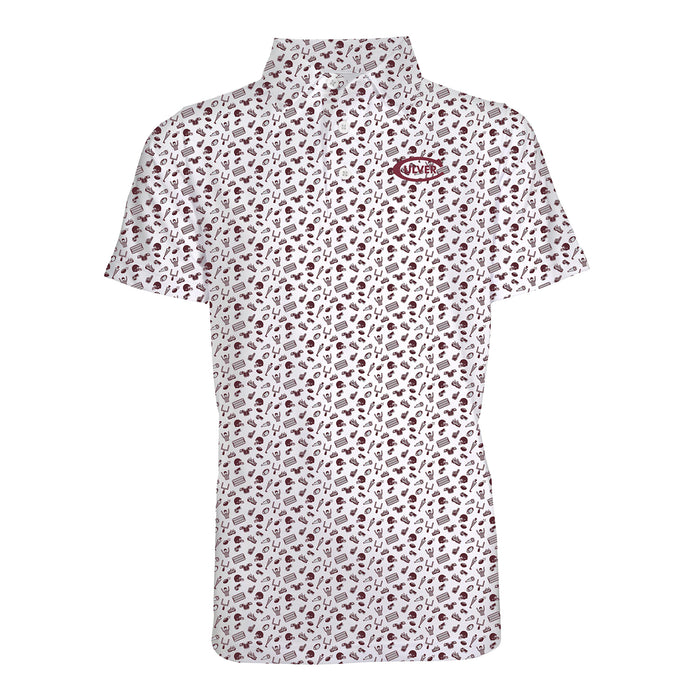 Tom Culver Football Toddler Polo - Football Print