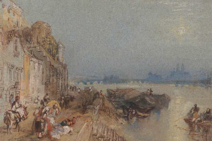 Tours: Sunset: Looking Backwards by Turner, 1826