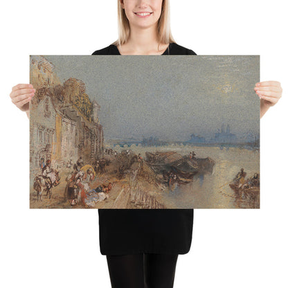 Tours: Sunset: Looking Backwards by Turner, 1826