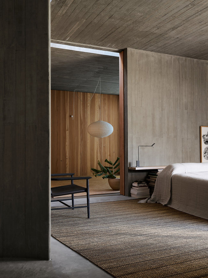 Trellis rug in Natural & Bison