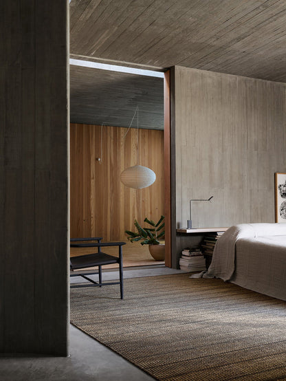 Trellis rug in Natural & Bison