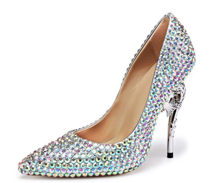 Tucomosi Sea Horse Heel Sequin Wedding Shoes
