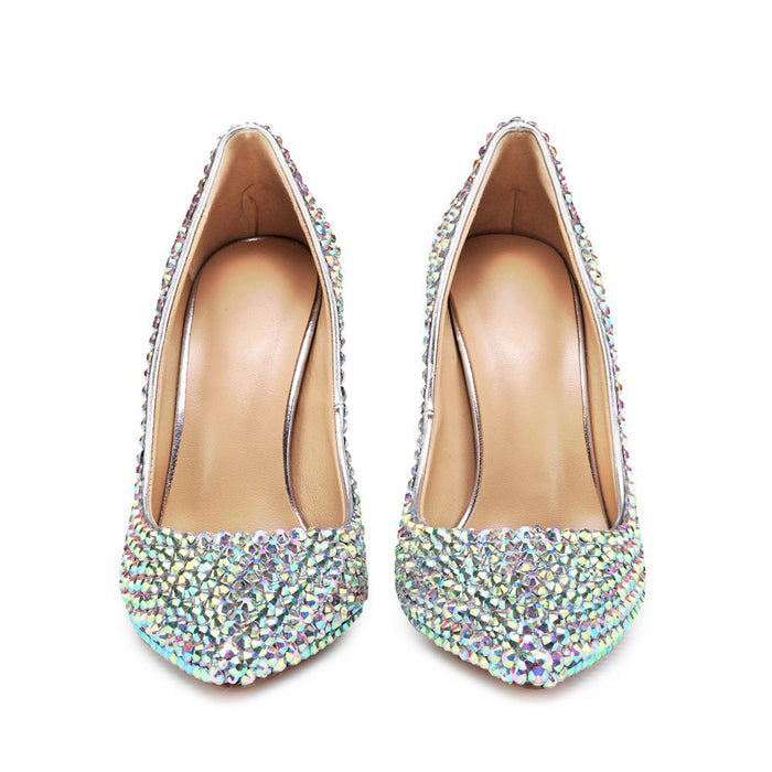 Tucomosi Sea Horse Heel Sequin Wedding Shoes
