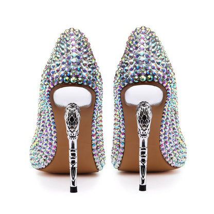 Tucomosi Sea Horse Heel Sequin Wedding Shoes