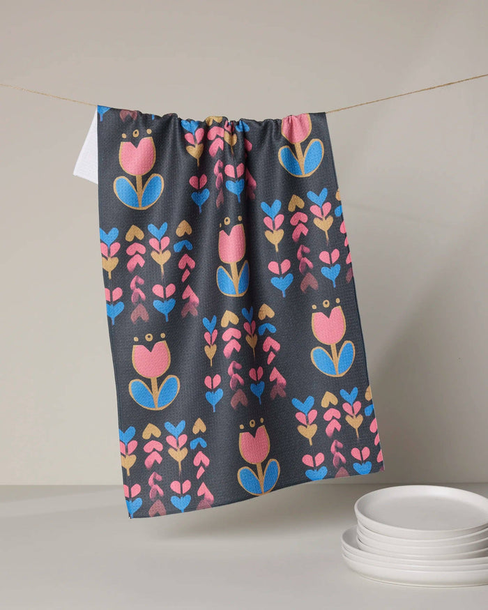 Tulip Patch Tea Towel