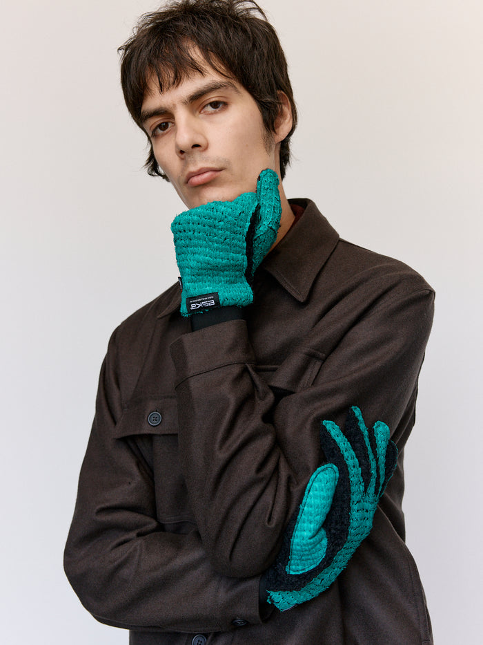 Turqoise Coated Alpha Gloves