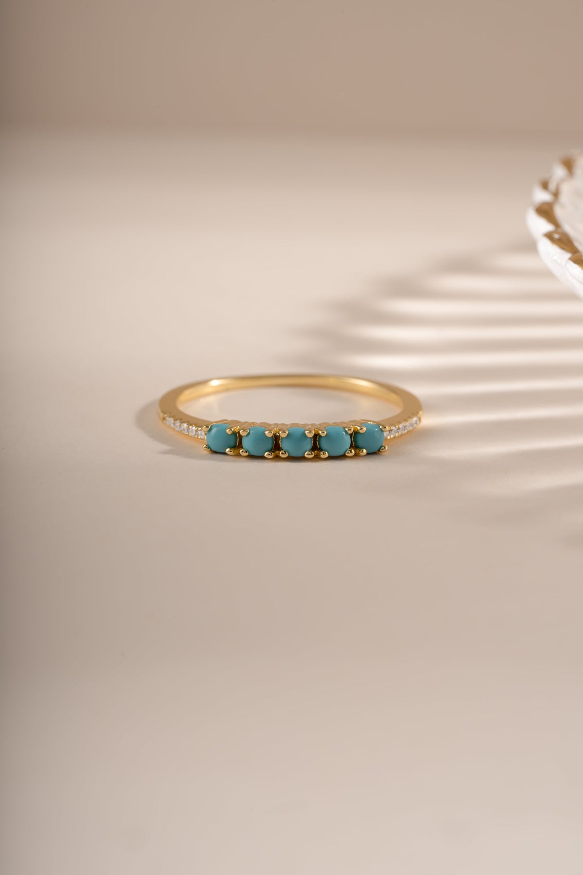 5 Stone Turquoise Ring
