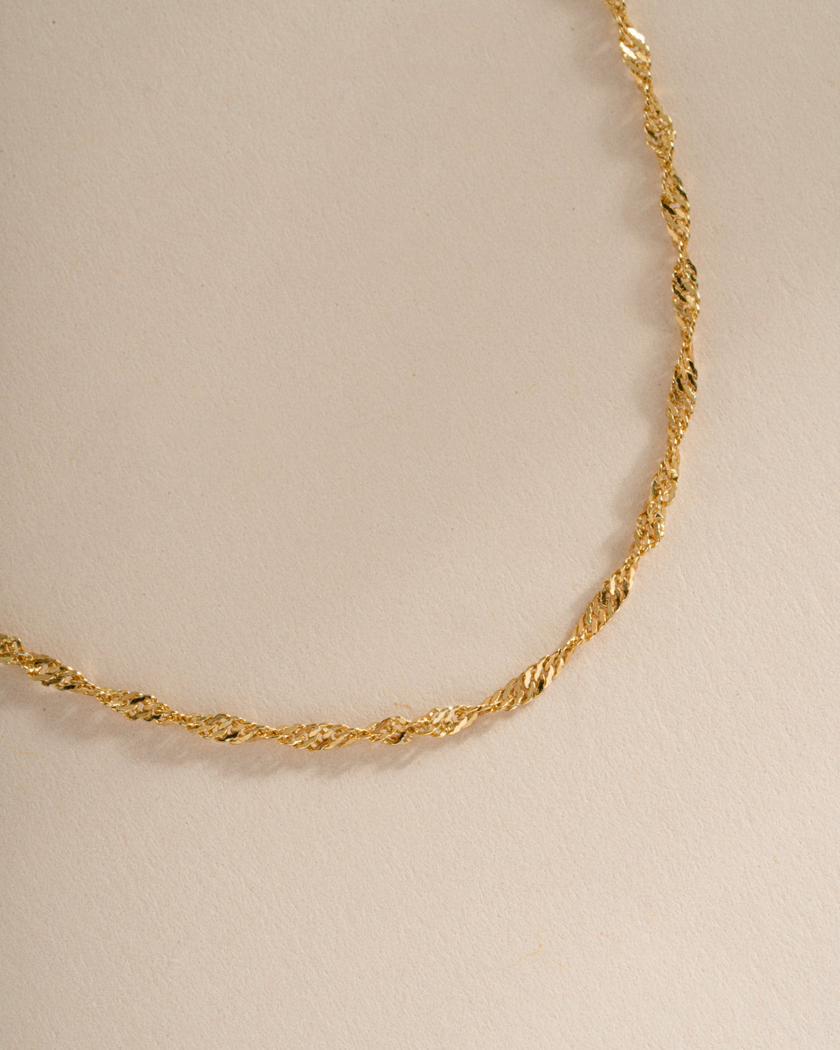 Thin Twisted Chain Necklace