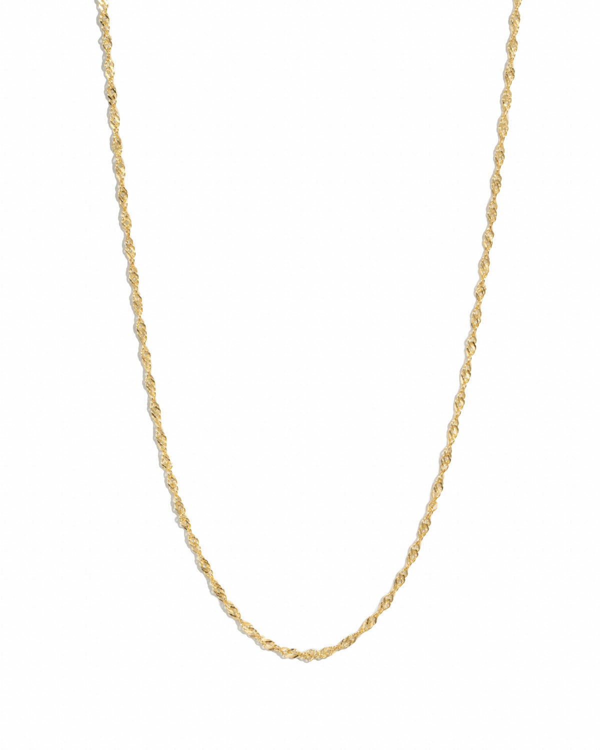 Thin Twisted Chain Necklace