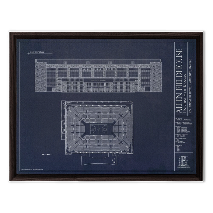 Framed Canvas - Small - Walnut