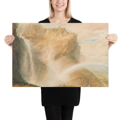 Upper Fall of the Reichenbach: Rainbow by Turner, 1810