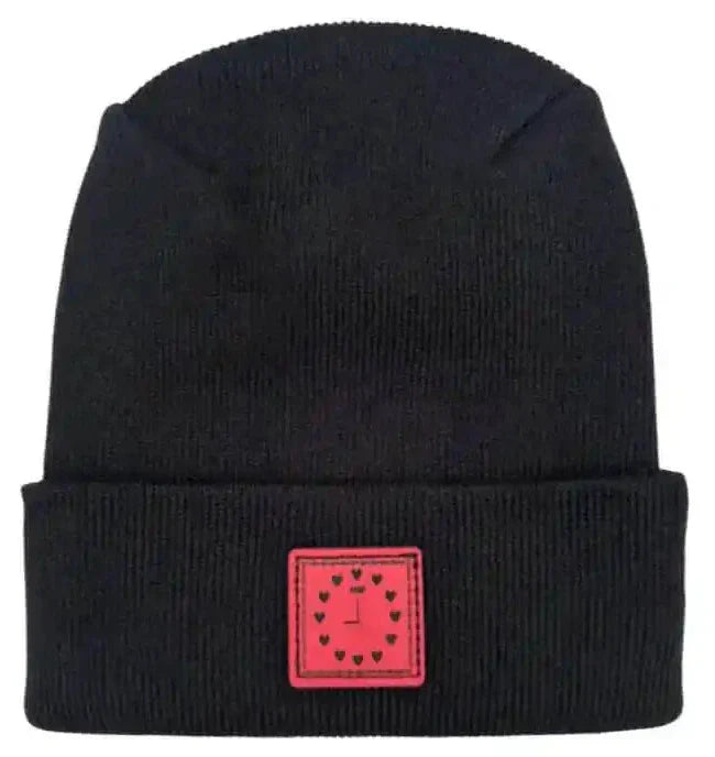 Valentine's Day H Stitch Beanie, Heart Clock