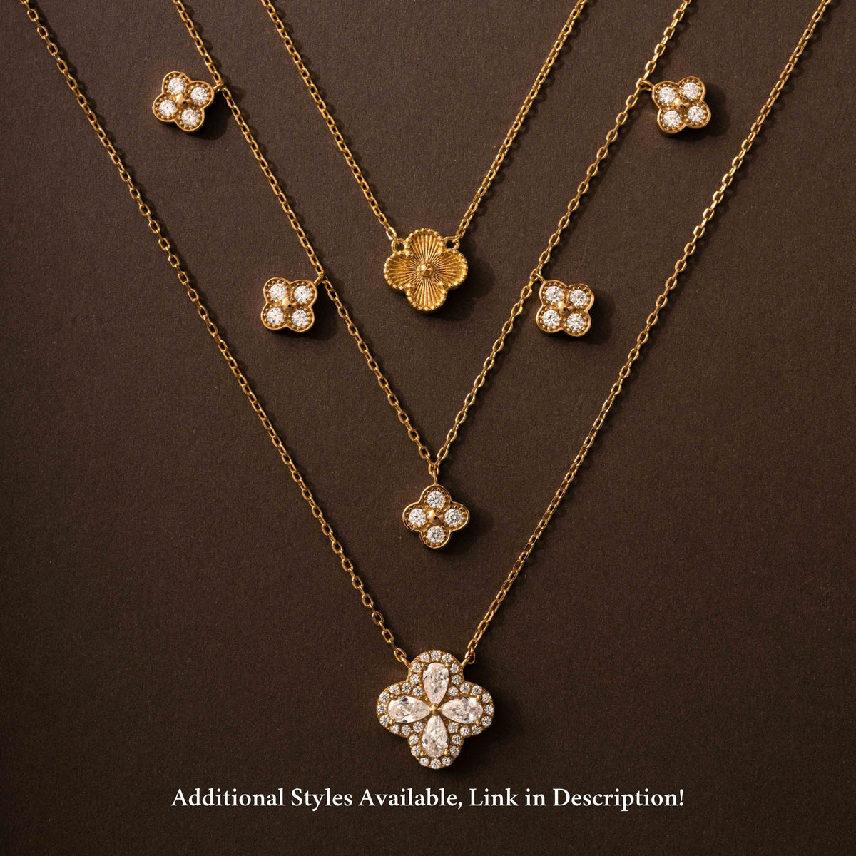 Four Leaf Clover Charm Necklace