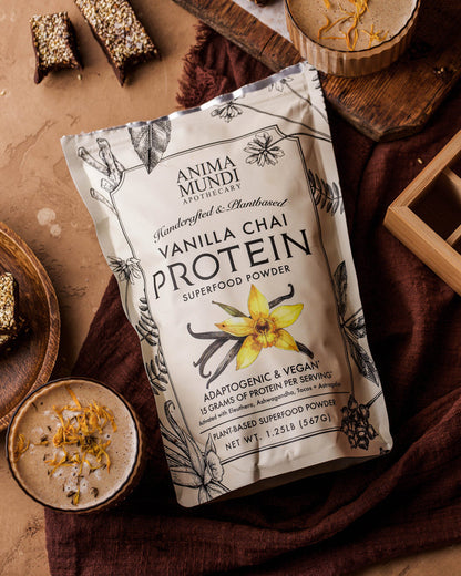 VANILLA CHAI PROTEIN | Adaptogenic Superfood Powder, Organic