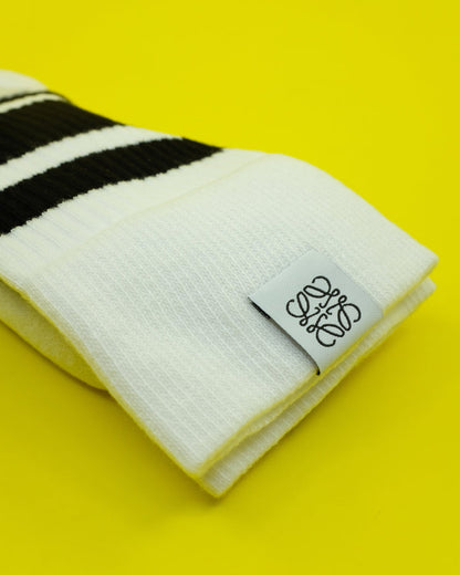 White Black Stripe Calf Socks | Loewe | DEPARTAMENTO