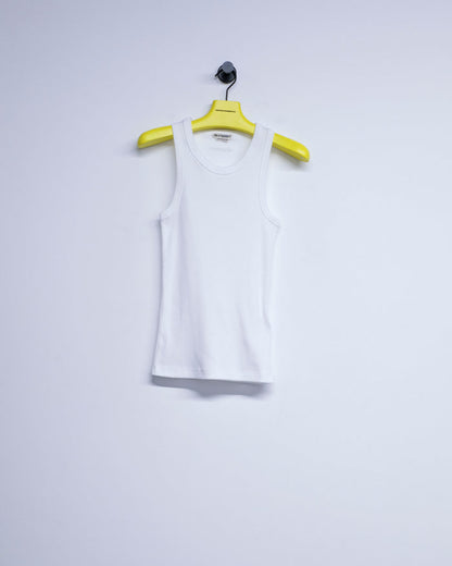 White Cotton Rib Vest | JW Anderson | DEPARTAMENTO