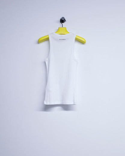 White Cotton Rib Vest | JW Anderson | DEPARTAMENTO