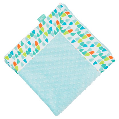 White Keep Movin’ with Salt Water Minky Baby Blankie