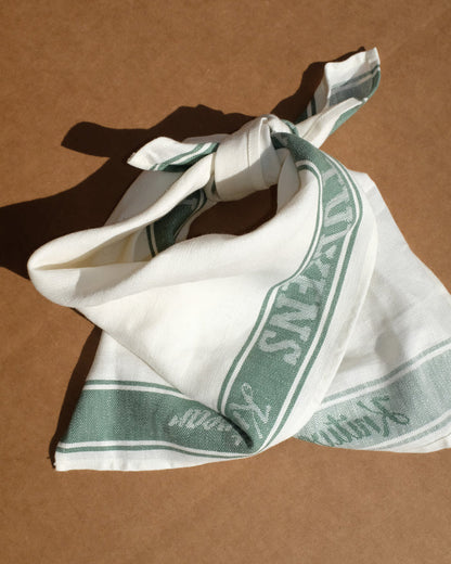 White Linen Glass-Cloth Tea Towel