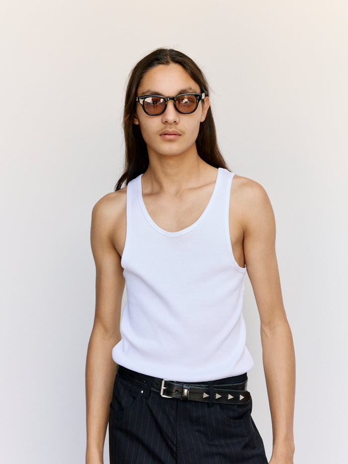 White Organic Cotton Los Niños Tank | Second/Layer | DEPARTAMENTO