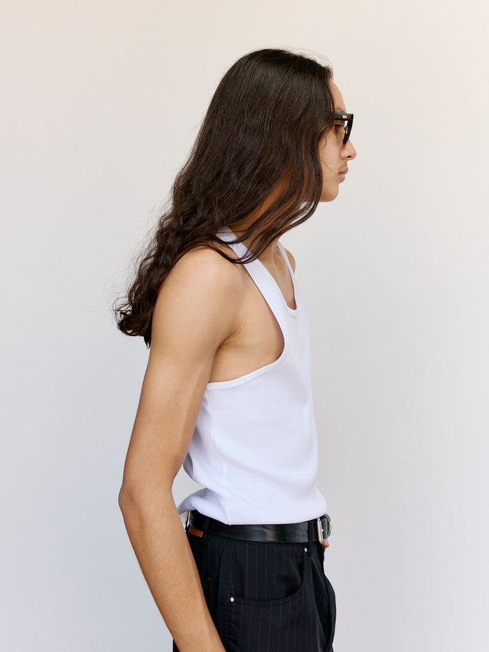 White Organic Cotton Los Niños Tank | Second/Layer | DEPARTAMENTO