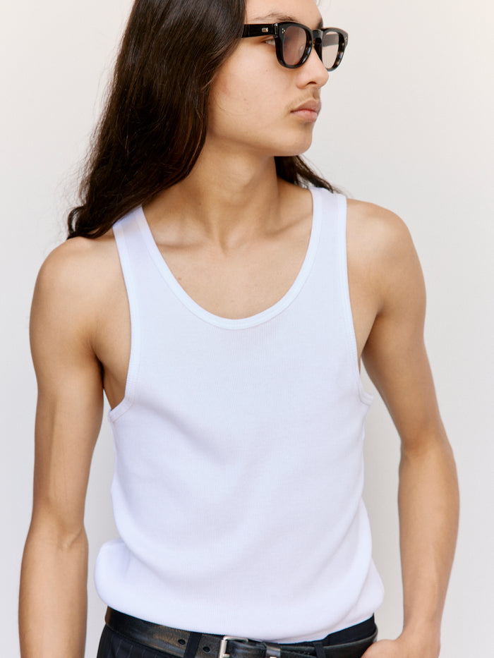 White Organic Cotton Los Niños Tank | Second/Layer | DEPARTAMENTO