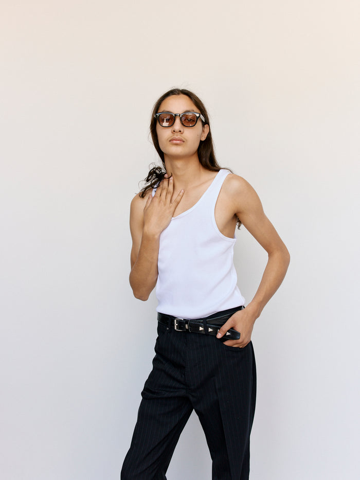 White Organic Cotton Los Niños Tank | Second/Layer | DEPARTAMENTO