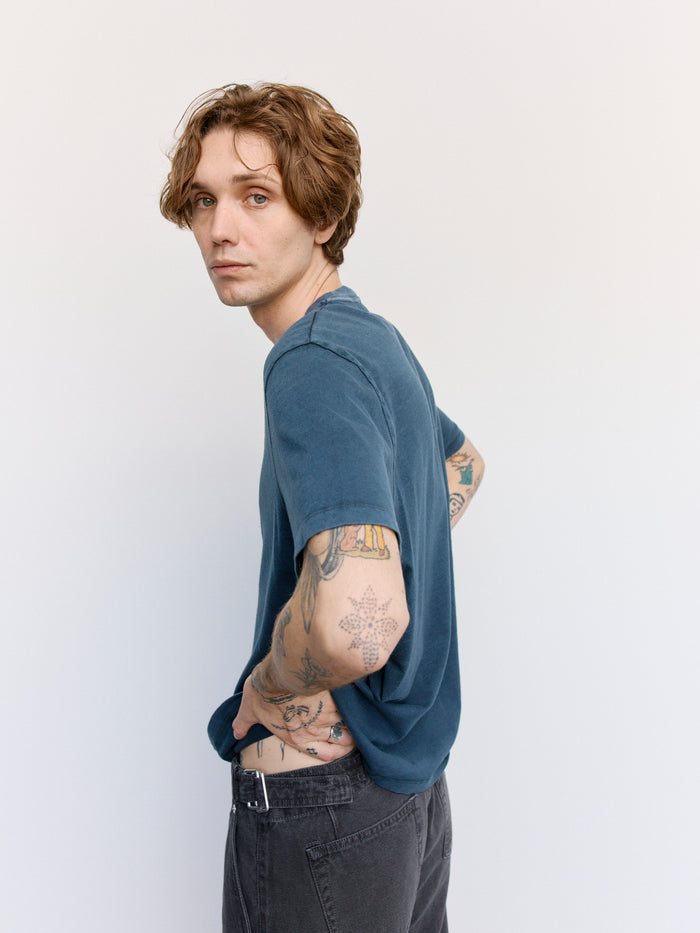Worn Blue Legacy Jersey Box T-Shirt | Our Legacy | DEPARTAMENTO