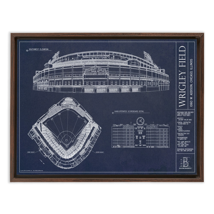 Framed Canvas - Small - Walnut