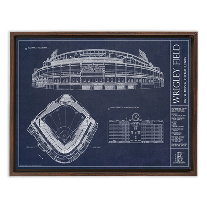 Framed Canvas - Small - Walnut