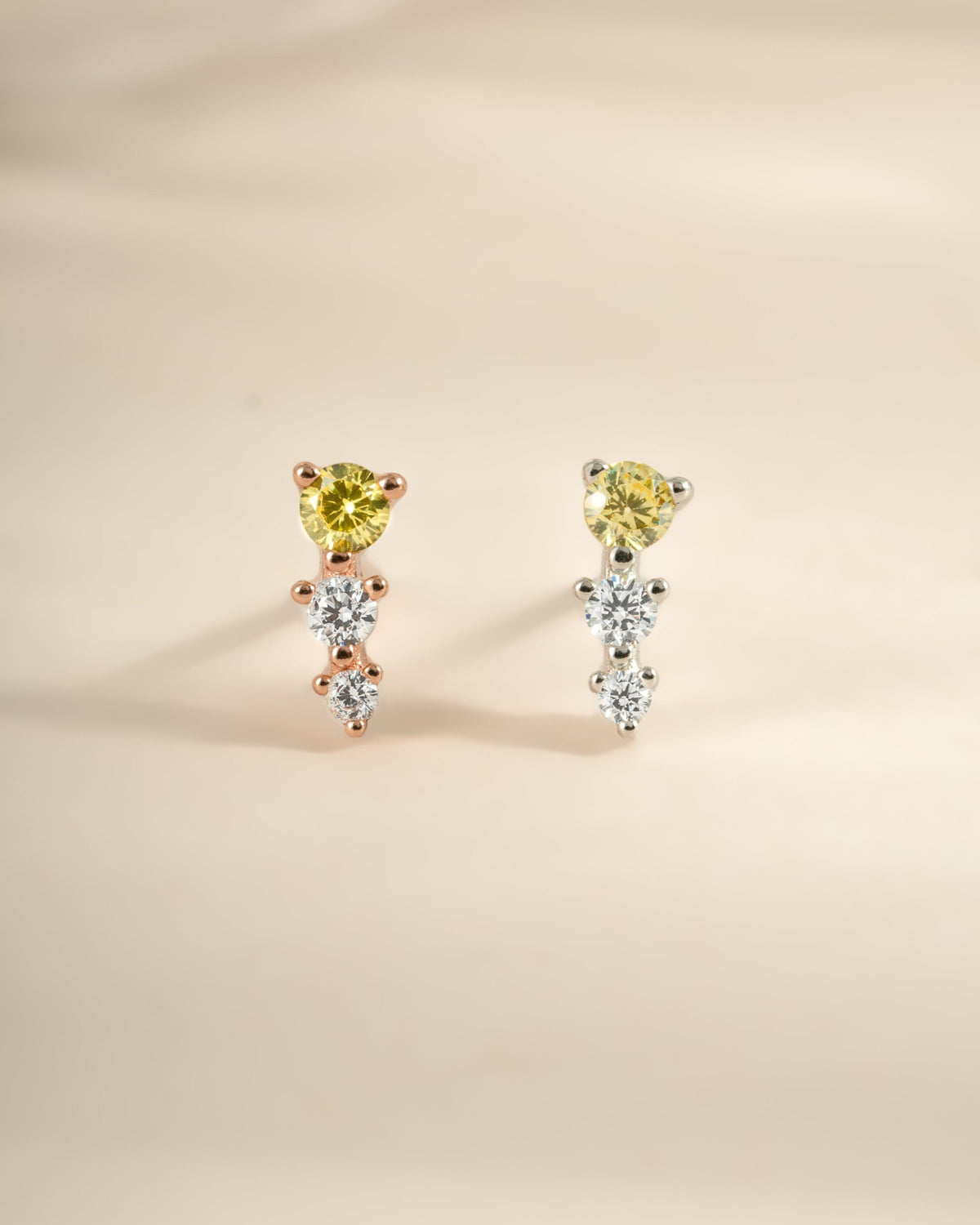 Yellow & Diamond Ear Climber