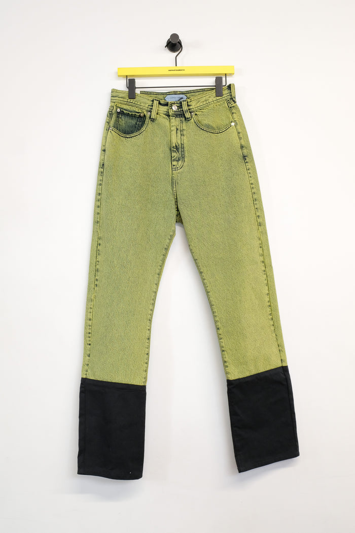 Yellow Naples Snow Wash Byra Denim Jeans | NAMACHEKO | DEPARTAMENTO