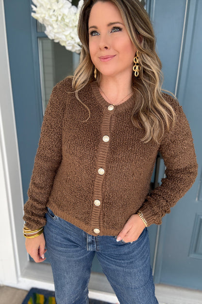 Z Supply: Maxie Fluffy Cardigan Root Beer - B Social Boutique